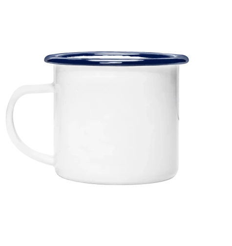 Wie lange noch? Tasse Emaille 2