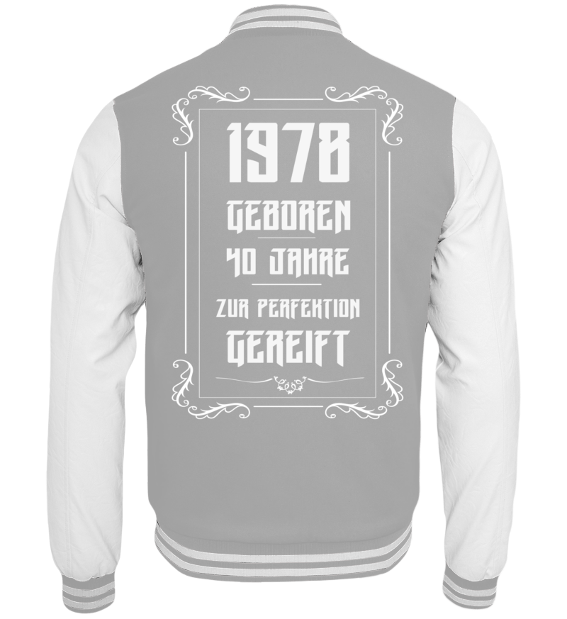 College Jacket with print on the backside