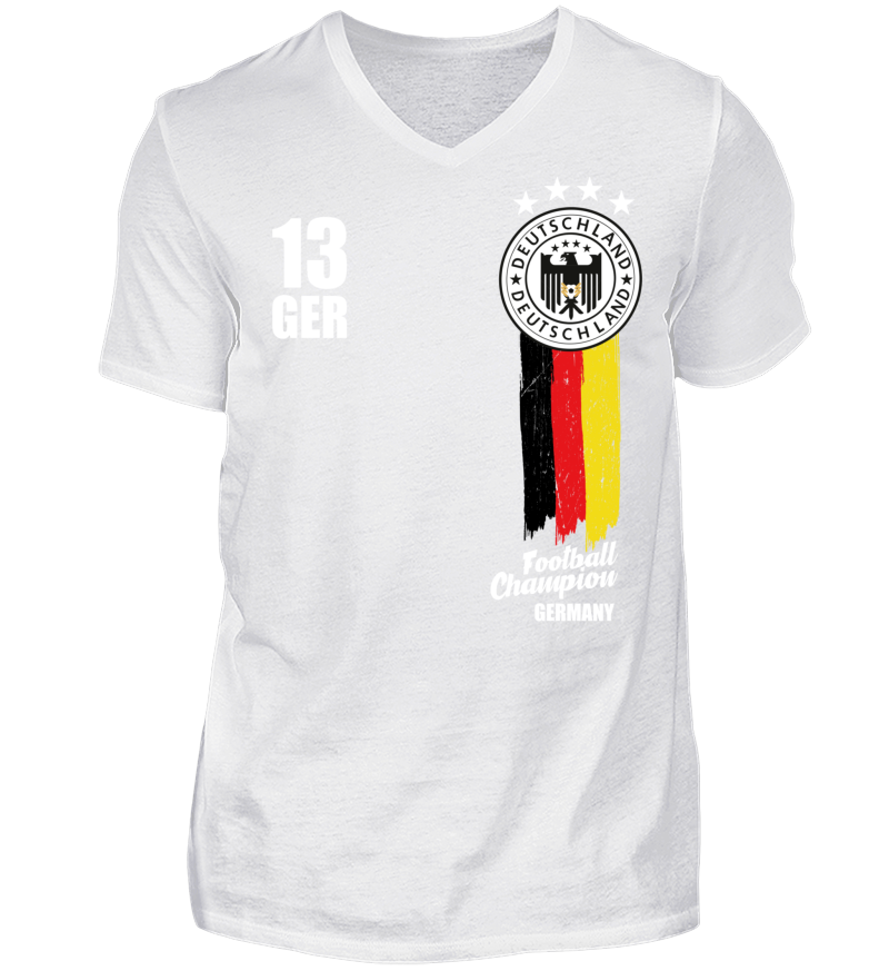 Men T-shirt with V-Neck