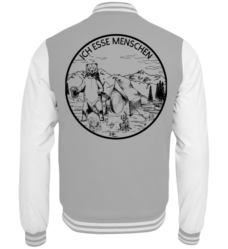 College Jacket with print on the backside