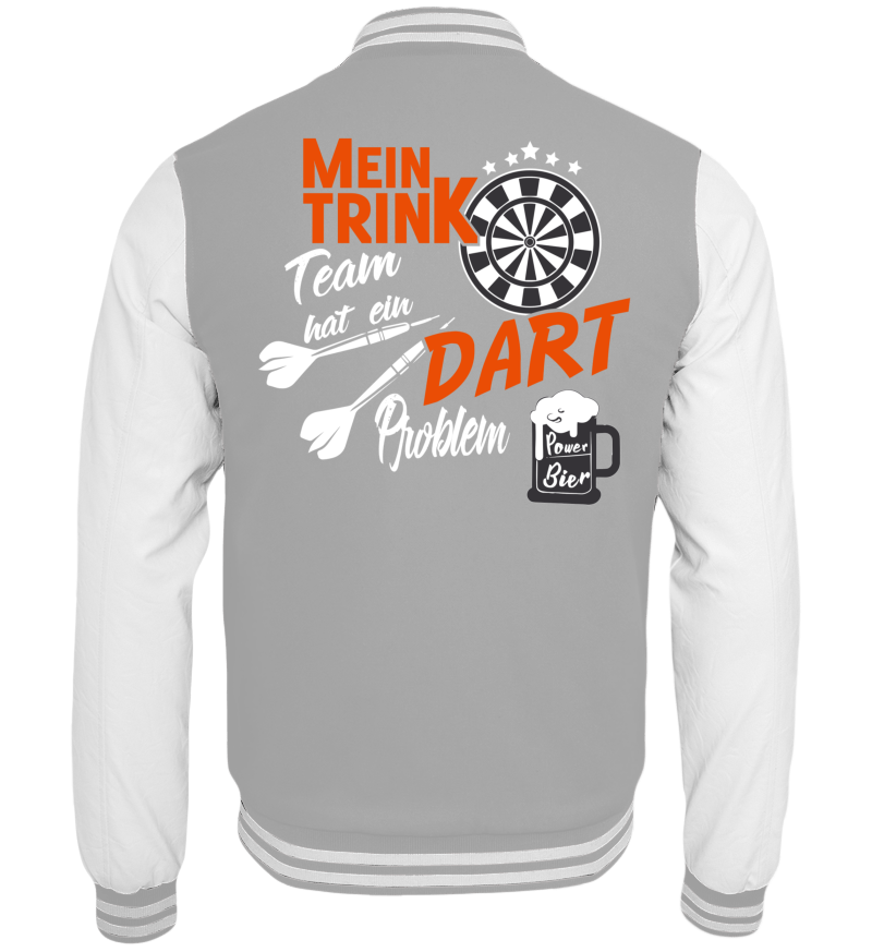 College Jacket with print on the backside