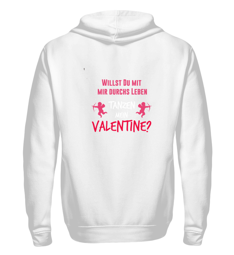 Zip up hoodie with print on the backside 