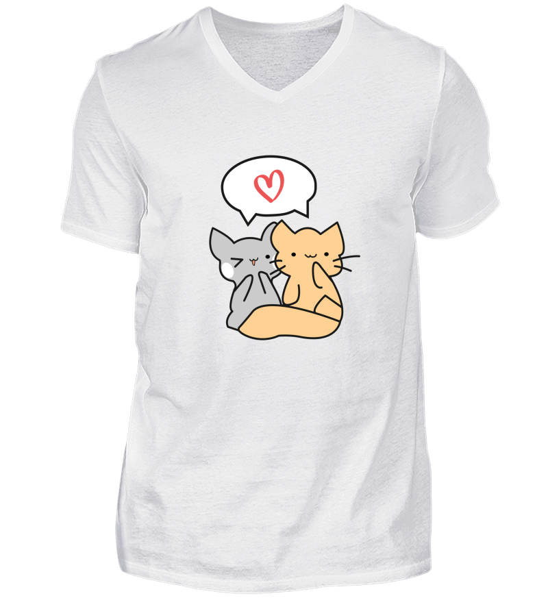 Men T-shirt with V-Neck