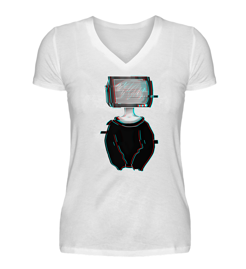 Women T-shirt with V-Neck
