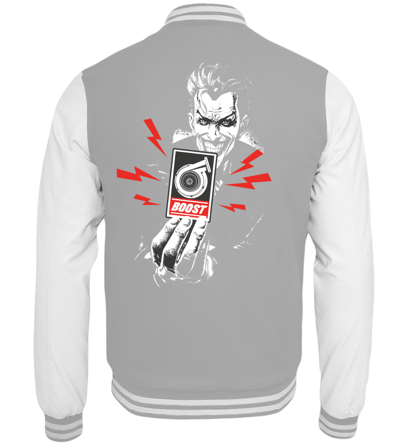 College Jacket with print on the backside