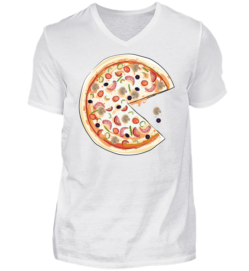 Men T-shirt with V-Neck