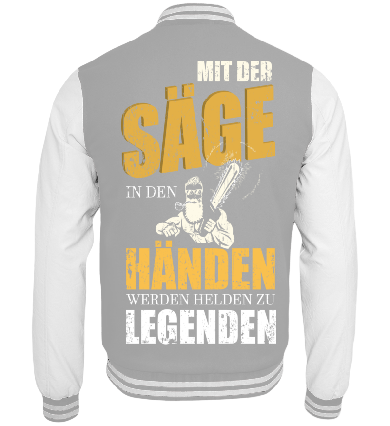 College Jacket with print on the backside