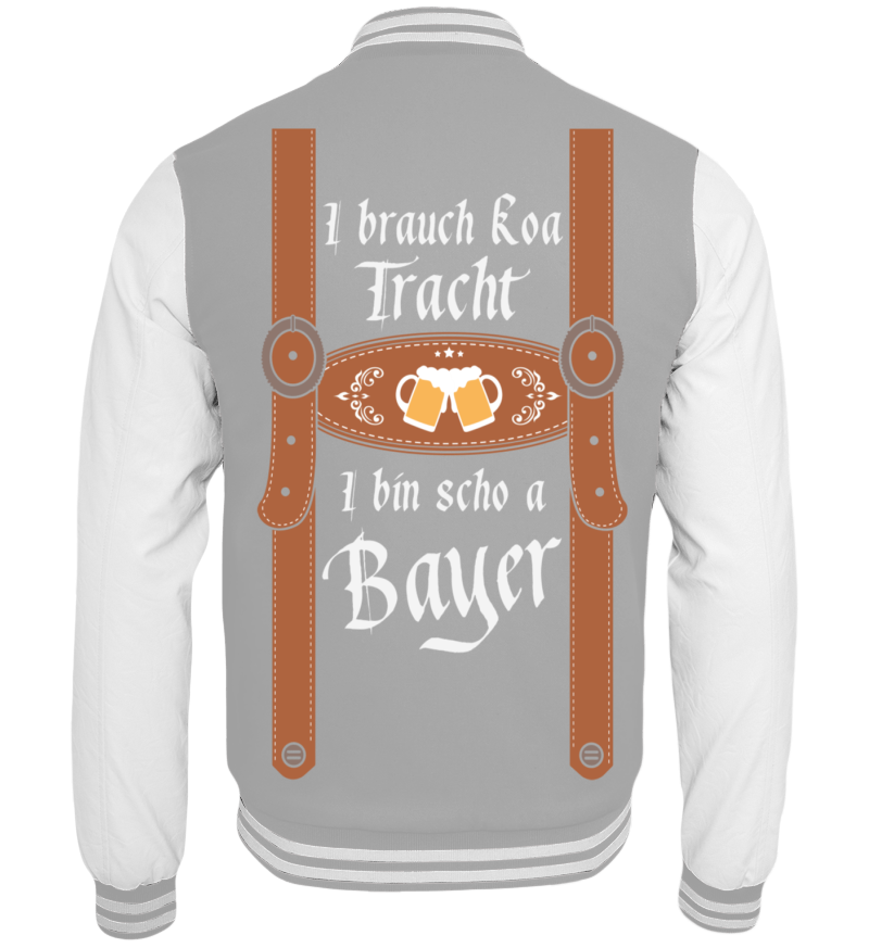College Jacket with print on the backside