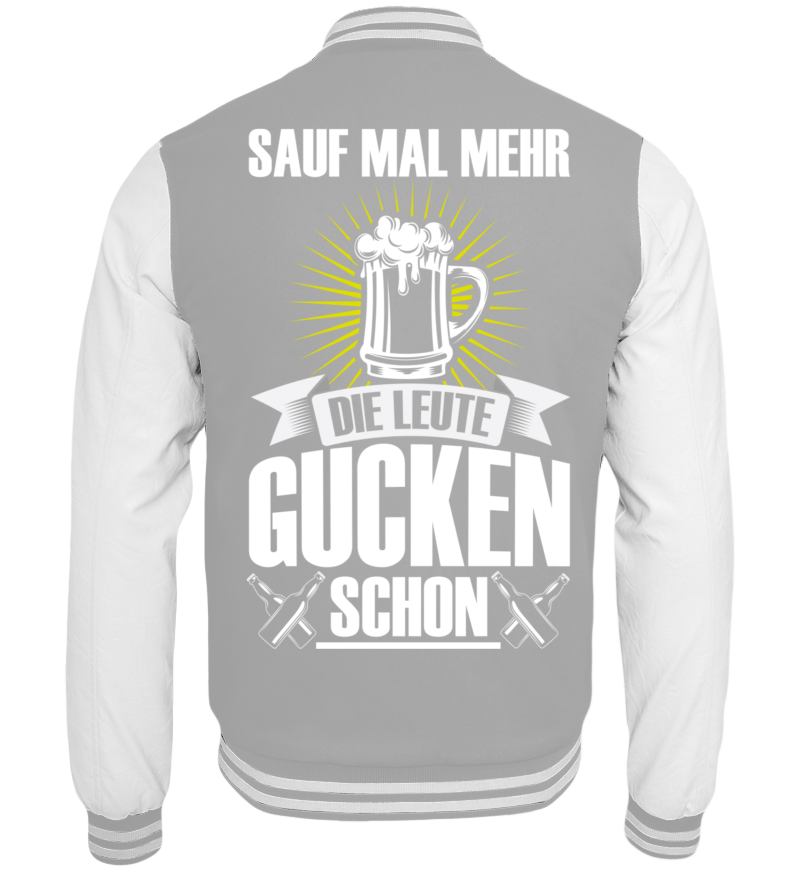 College Jacket with print on the backside