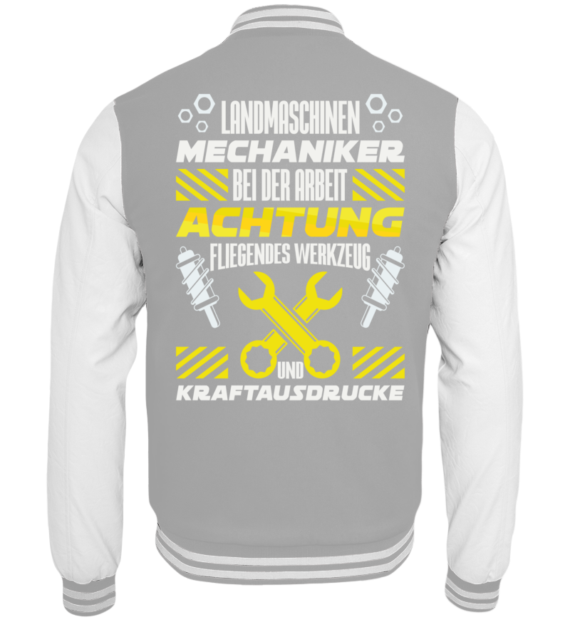 College Jacket with print on the backside