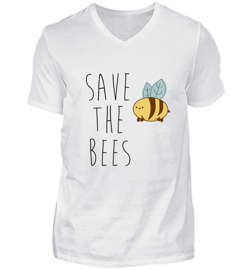 Men T-shirt with V-Neck