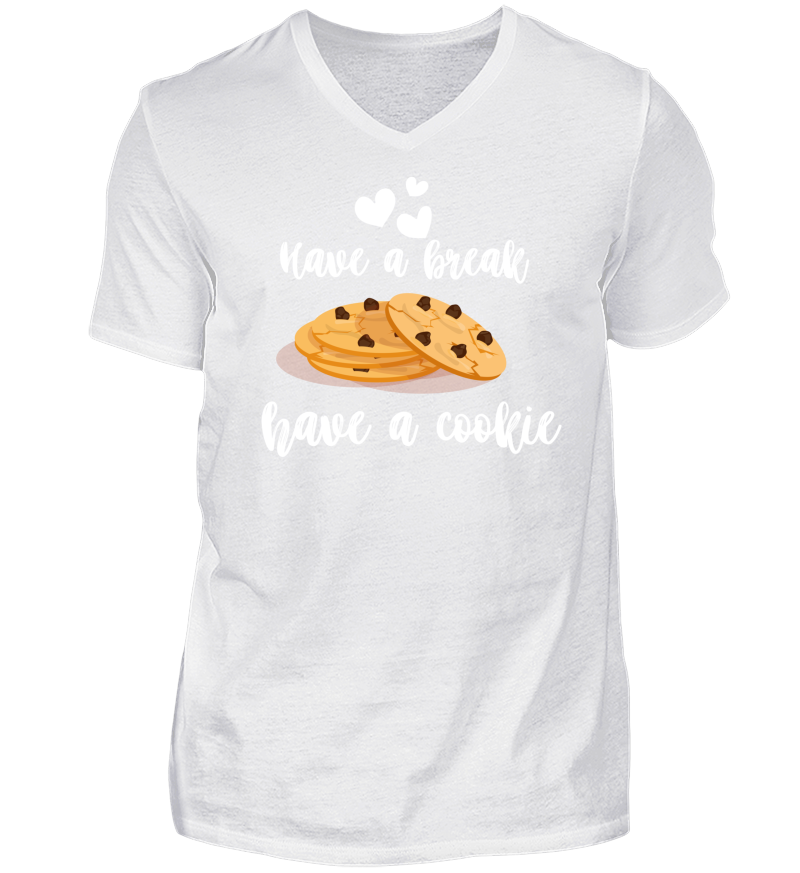 Men T-shirt with V-Neck