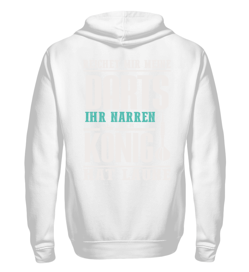 Zip up hoodie with print on the backside 