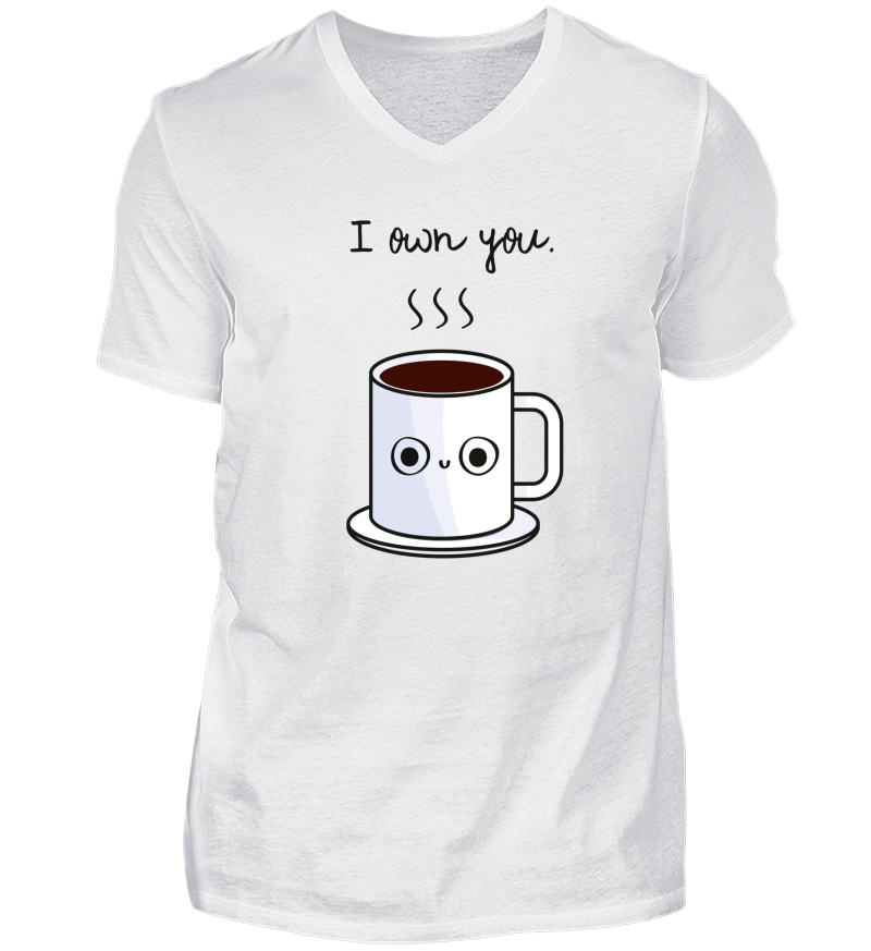 Men T-shirt with V-Neck