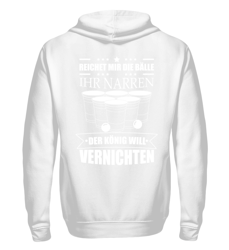 Zip up hoodie with print on the backside 