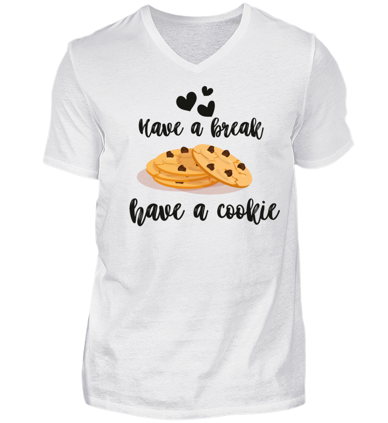 Men T-shirt with V-Neck