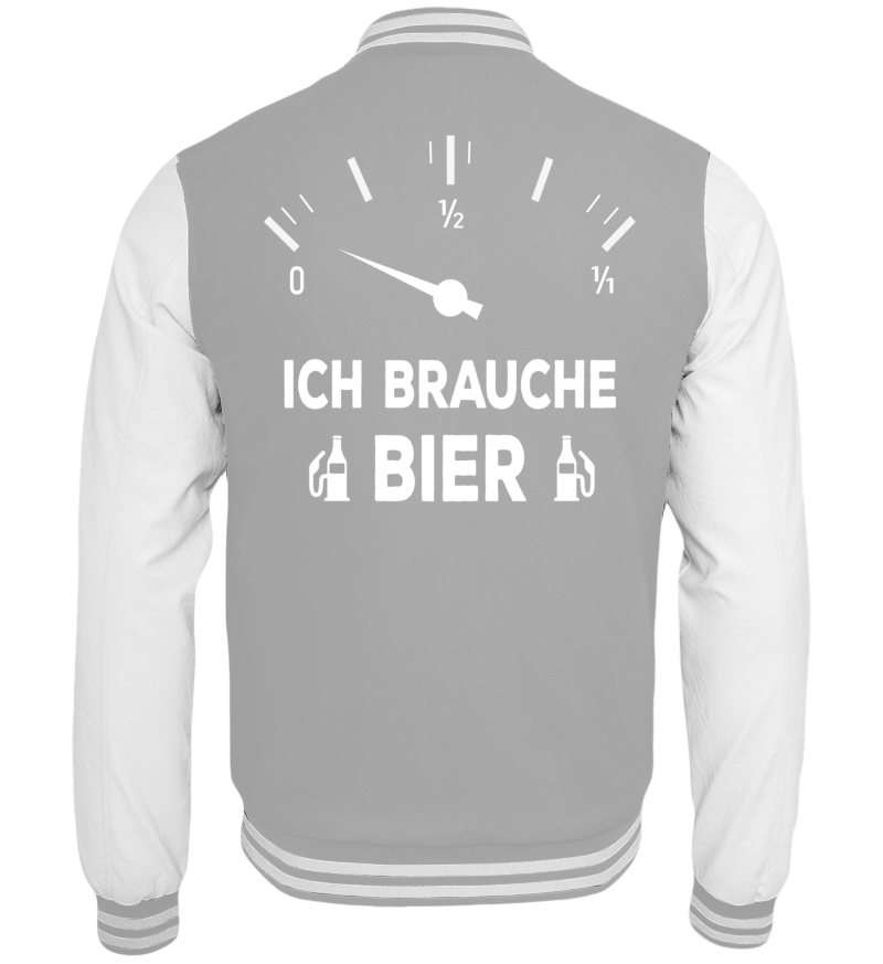 College Jacket with print on the backside