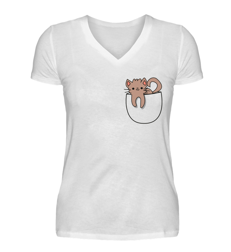 Women T-shirt with V-Neck