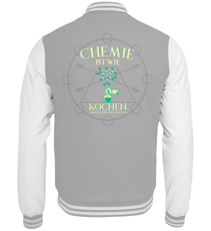 College Jacket with print on the backside