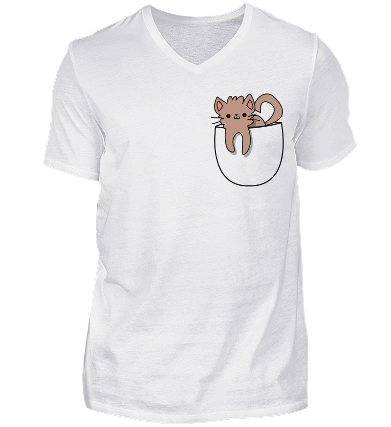 Men T-shirt with V-Neck