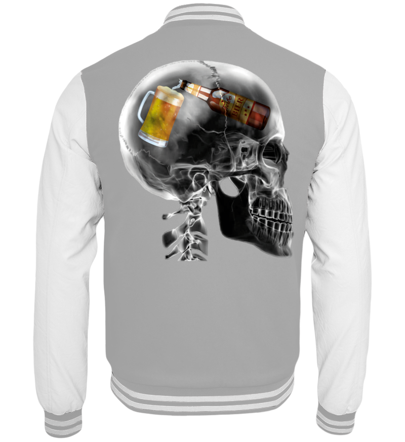 College Jacket with print on the backside