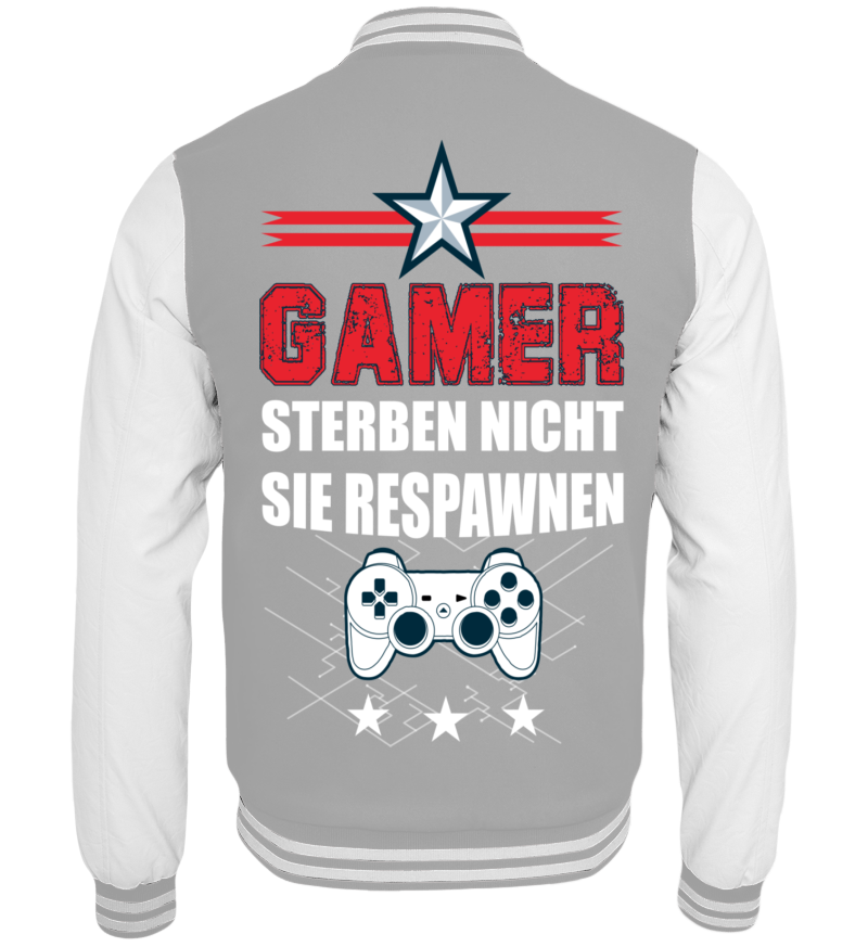 College Jacket with print on the backside