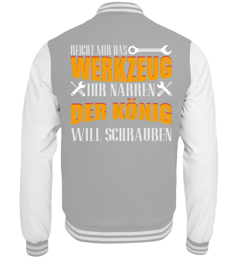 College Jacket with print on the backside