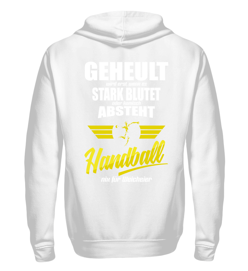 Zip up hoodie with print on the backside 