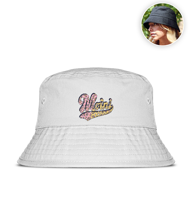 Organic Bucket Hat with Embroidery