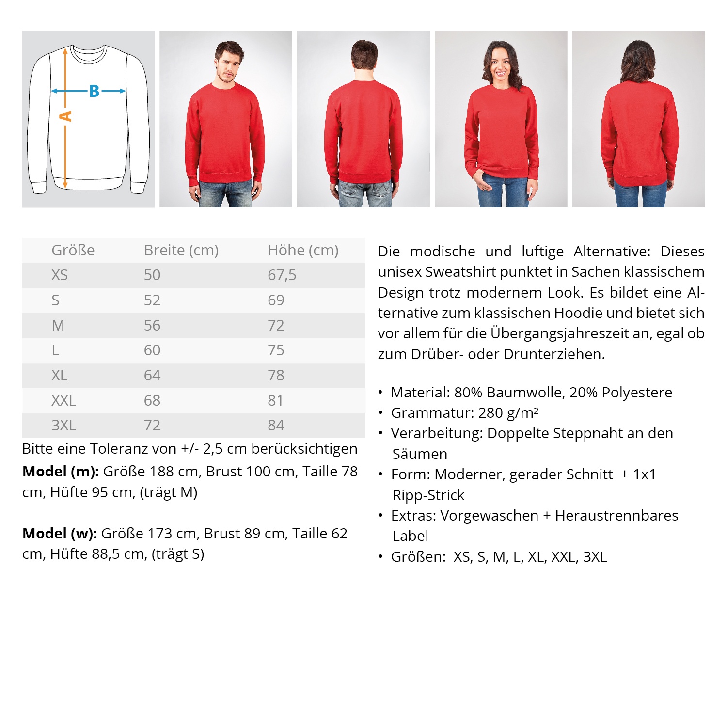 Unisex Sweatshirt with Embroidery 3
