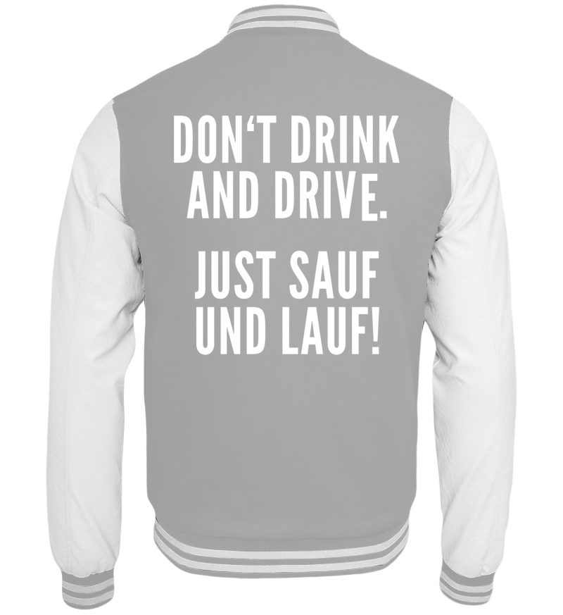 College Jacket with print on the backside