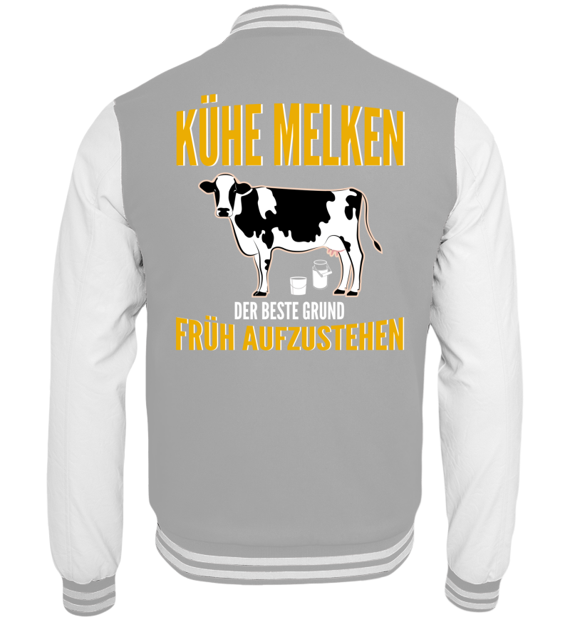College Jacket with print on the backside
