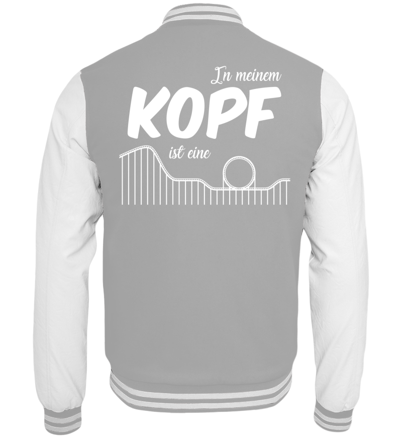 College Jacket with print on the backside