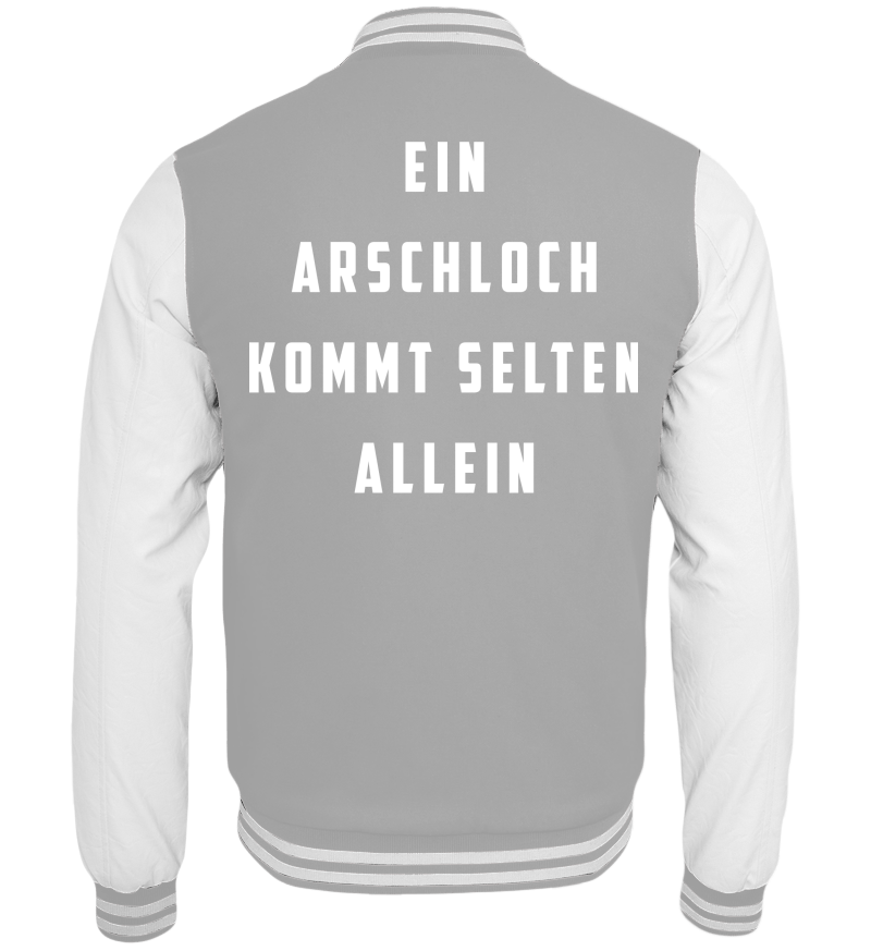 College Jacket with print on the backside