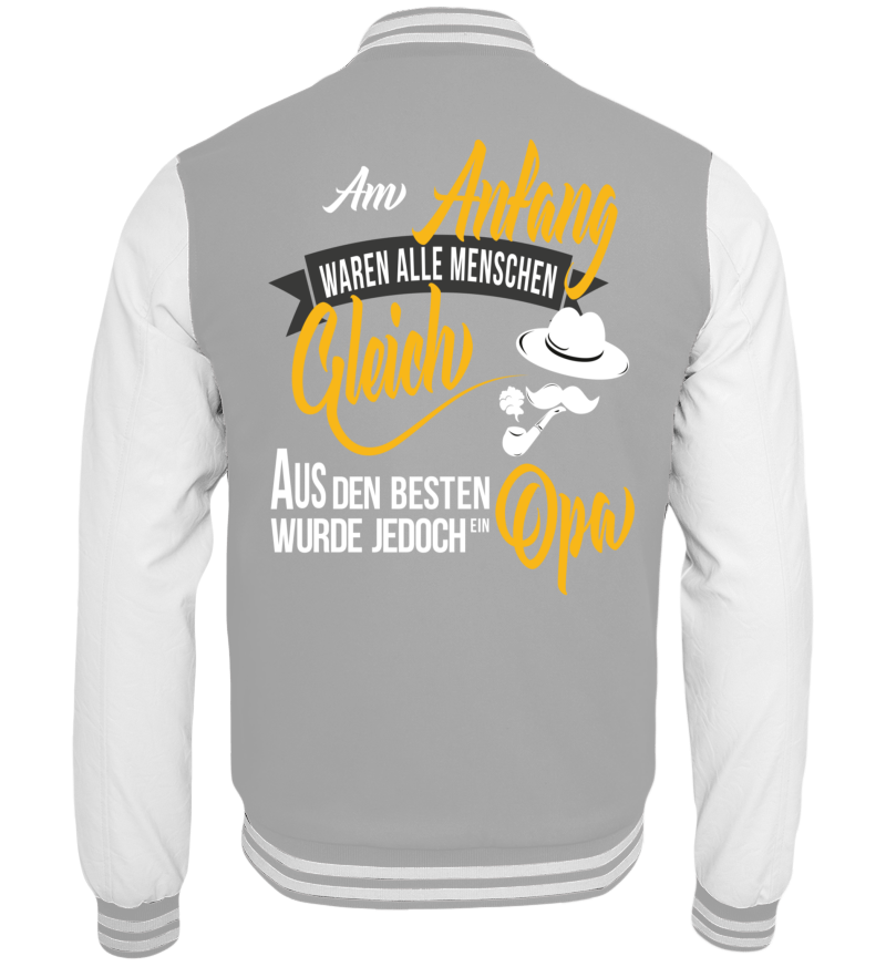 College Jacket with print on the backside