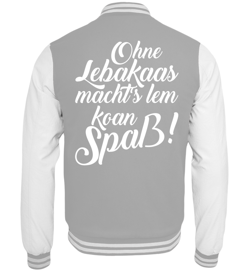 College Jacket with print on the backside