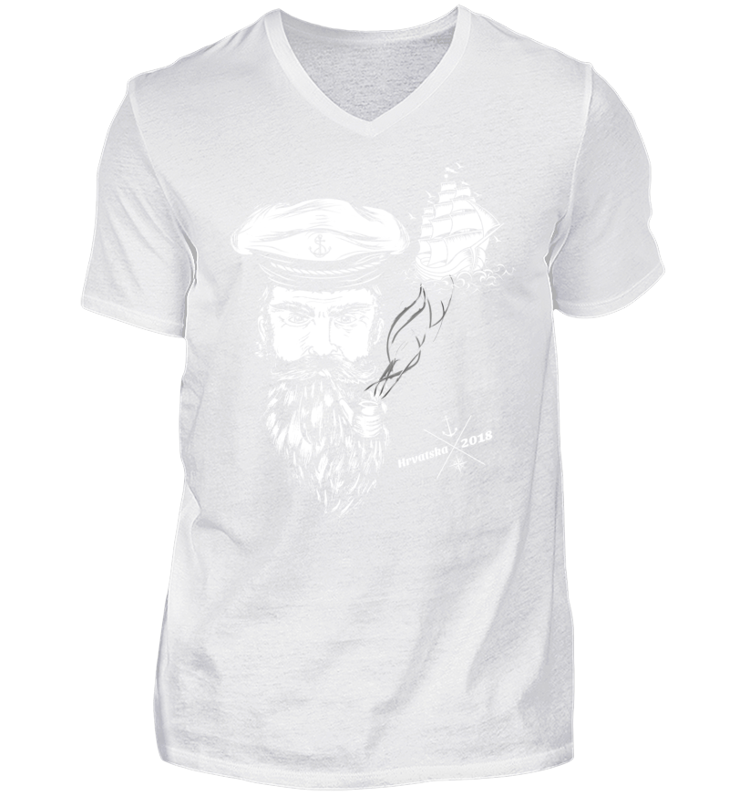 Men T-shirt with V-Neck