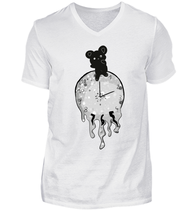 Men T-shirt with V-Neck