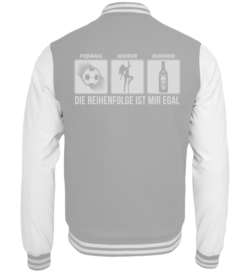 College Jacket with print on the backside