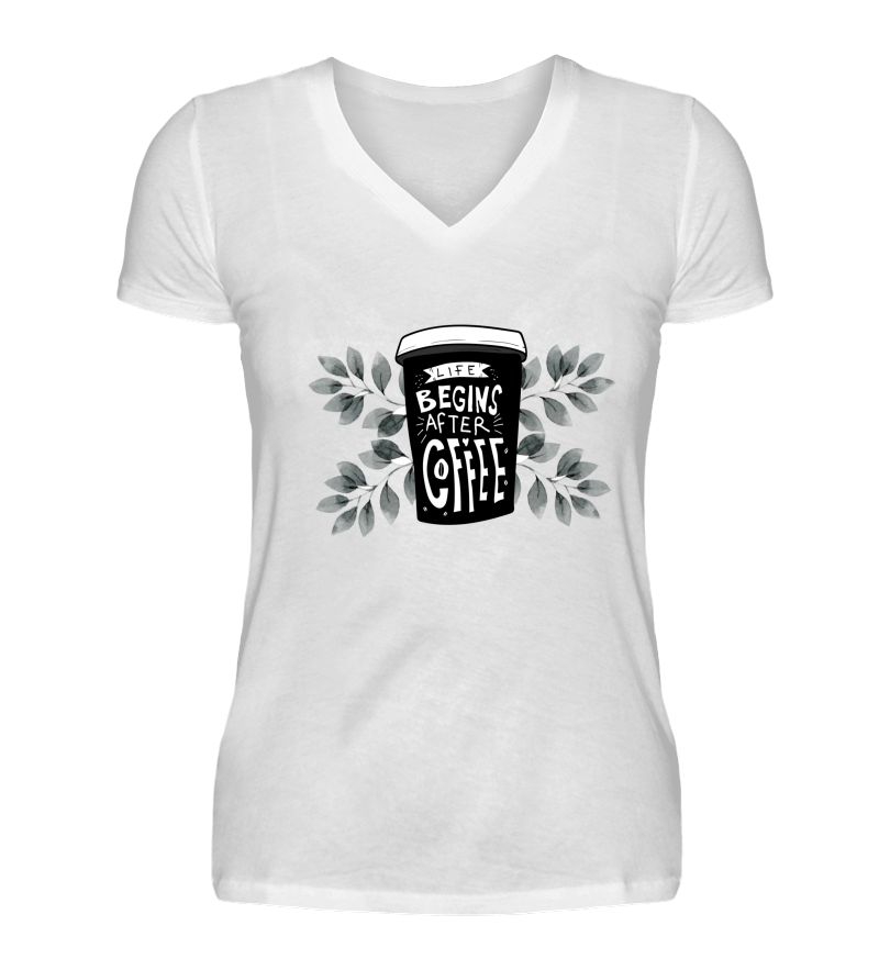 Women T-shirt with V-Neck