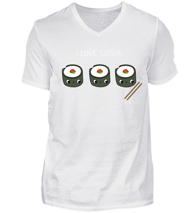 Men T-shirt with V-Neck