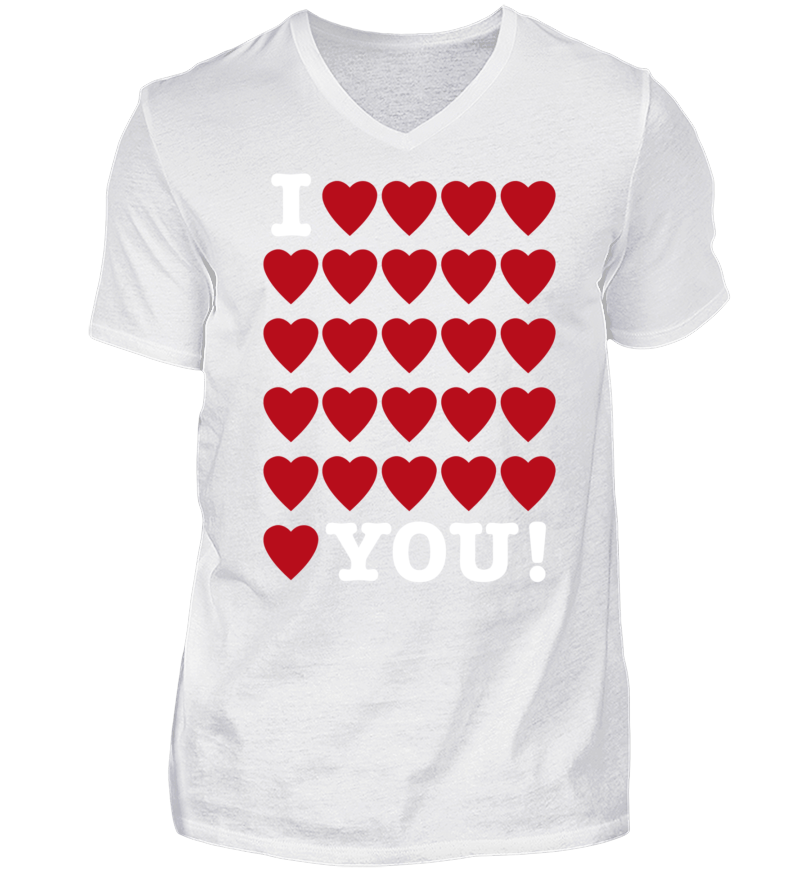 Men T-shirt with V-Neck