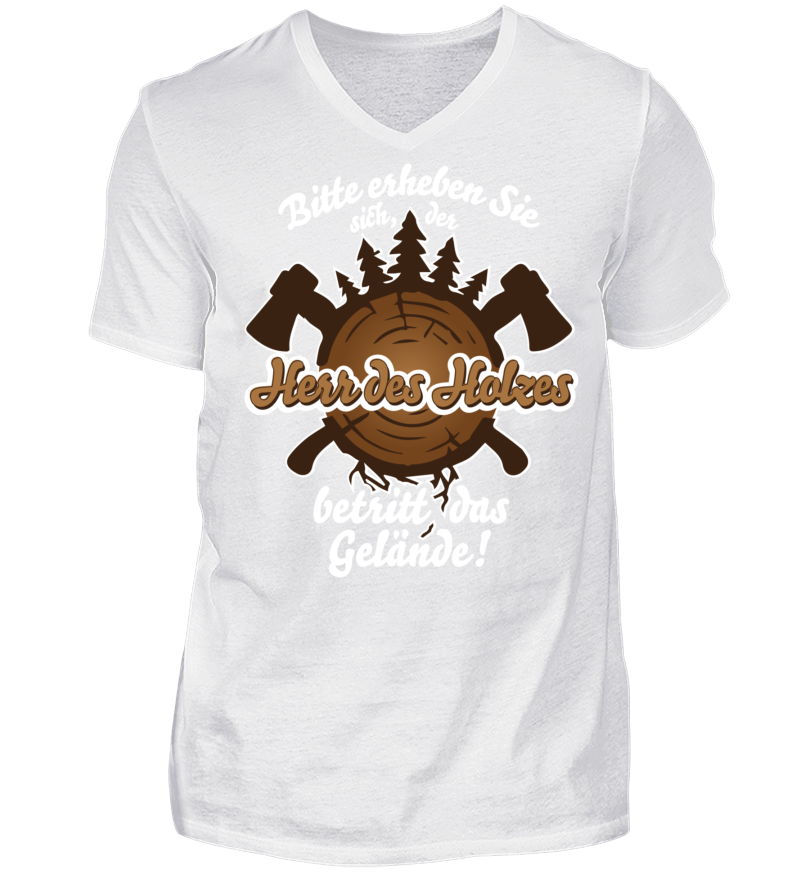 Men T-shirt with V-Neck