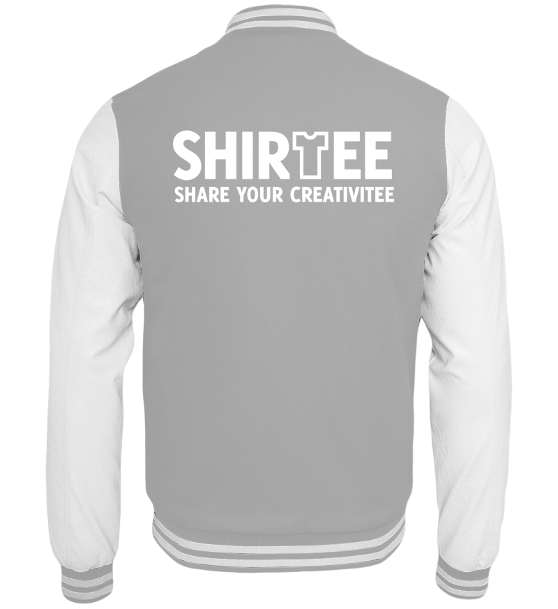 College Jacket with print on the backside