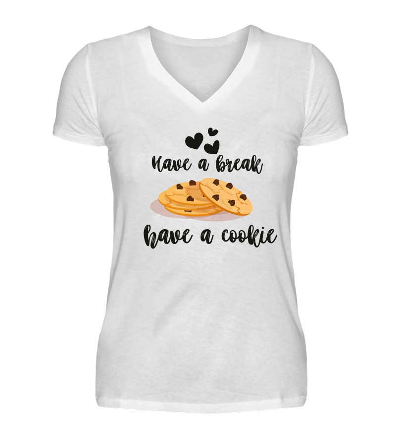 Women T-shirt with V-Neck