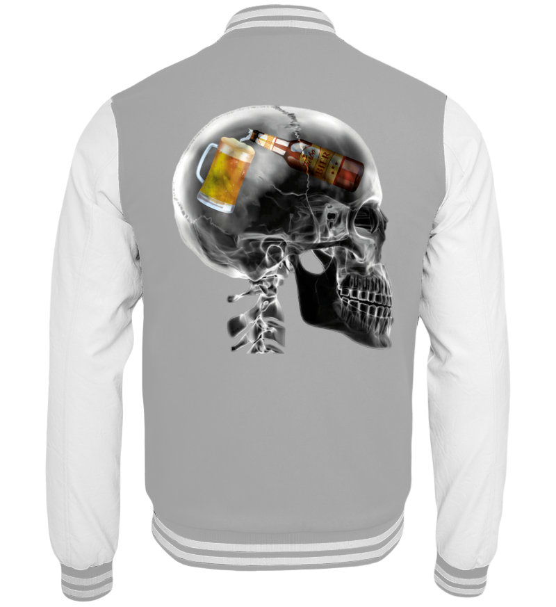 College Jacket with print on the backside