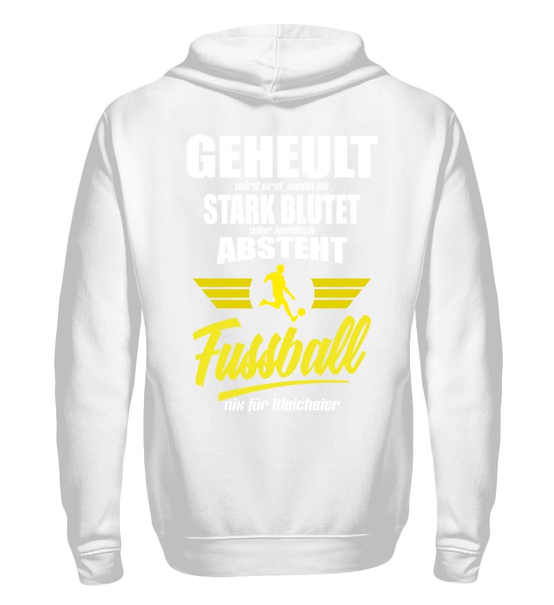 Zip up hoodie with print on the backside 