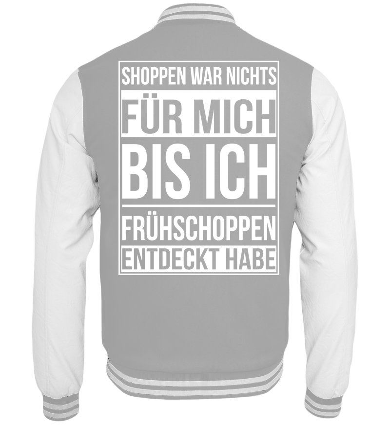 College Jacket with print on the backside