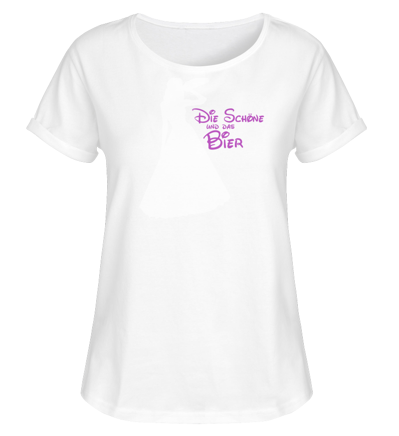 Women Rolled Sleeve T-shirt 