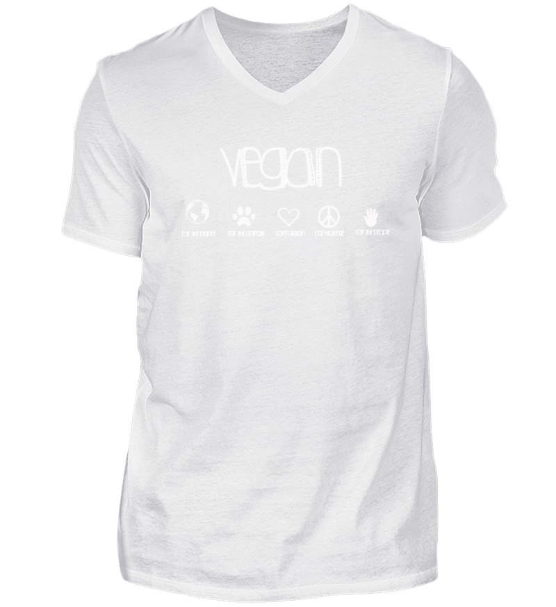 Men T-shirt with V-Neck
